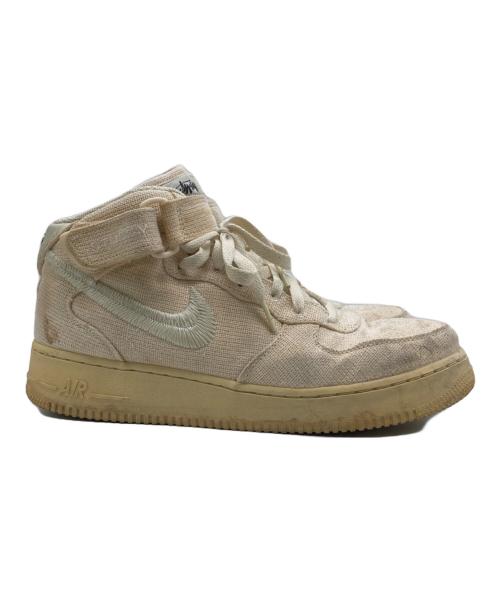 NIKE（ナイキ）NIKE (ナイキ) stussy (ステューシー) Air Force 1 Mid Fossil Stone ベージュ サイズ:27.5の古着・服飾アイテム