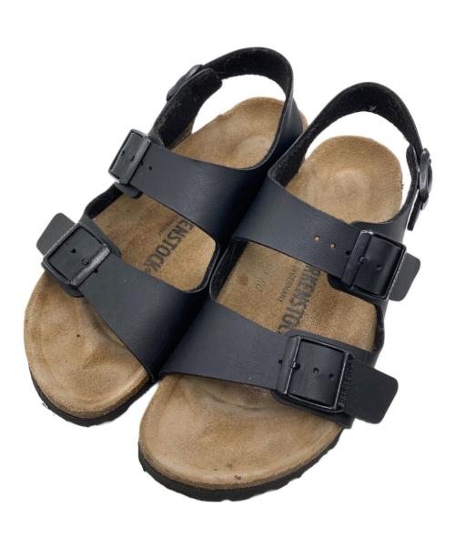 BIRKENSTOCK（ビルケンシュトック）BIRKENSTOCK (ビルケンシュトック) Milanoサンダル ブラウン×ブラック サイズ:23の古着・服飾アイテム