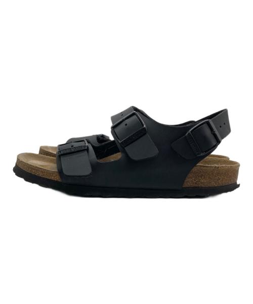 BIRKENSTOCK（ビルケンシュトック）BIRKENSTOCK (ビルケンシュトック) Milanoサンダル ブラウン×ブラック サイズ:23の古着・服飾アイテム
