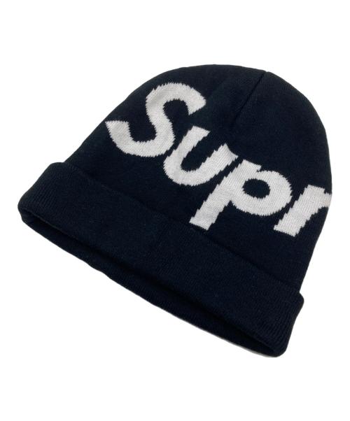 SUPREME（シュプリーム）Supreme (シュプリーム) Big Logo Beanie ブラックの古着・服飾アイテム