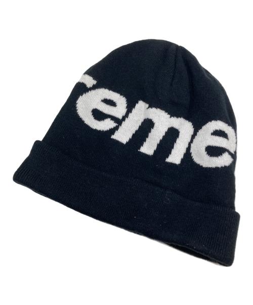 SUPREME（シュプリーム）Supreme (シュプリーム) Big Logo Beanie ブラックの古着・服飾アイテム