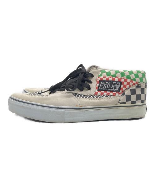VANS（ヴァンズ）VANS (ヴァンズ) SUPREME (シュプリーム) チェッカーフラッグスニーカー アイボリー サイズ:US10の古着・服飾アイテム