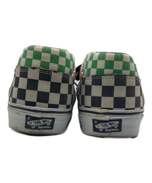 VANS（ヴァンズ）VANS (ヴァンズ) SUPREME (シュプリーム) チェッカーフラッグスニーカー アイボリー サイズ:US10の古着・服飾アイテム