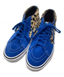 VANS×SUPREME（ヴァンズ×シュプリーム）の古着「Sk8 Mid Velvet Leopard Royal」｜ブルー