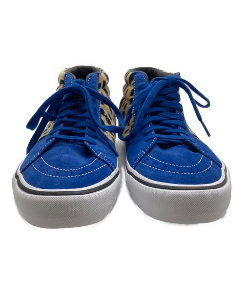 VANS（ヴァンズ）VANS (ヴァンズ) Supreme (シュプリーム) Sk8 Mid Velvet Leopard Royal ブルー サイズ:28の古着・服飾アイテム