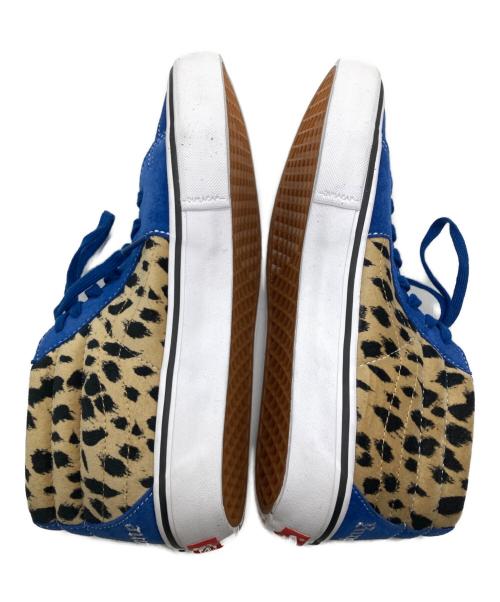 VANS（ヴァンズ）VANS (ヴァンズ) Supreme (シュプリーム) Sk8 Mid Velvet Leopard Royal ブルー サイズ:28の古着・服飾アイテム
