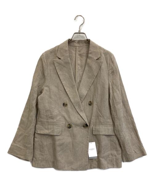 SLOBE IENA（スローブ イエナ）SLOBE IENA (スローブ イエナ) リネンジャケット ベージュ サイズ:F 未使用品の古着・服飾アイテム