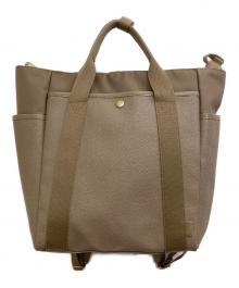 Breath TOPKAPI（ブレス トプカピ）の古着「スコッチグレイン 8ポケット 2way リュック」｜ベージュ