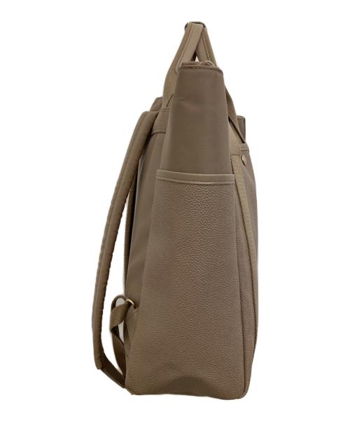 Breath TOPKAPI（ブレス トプカピ）Breath TOPKAPI (ブレス トプカピ) スコッチグレイン 8ポケット 2way リュック ベージュの古着・服飾アイテム