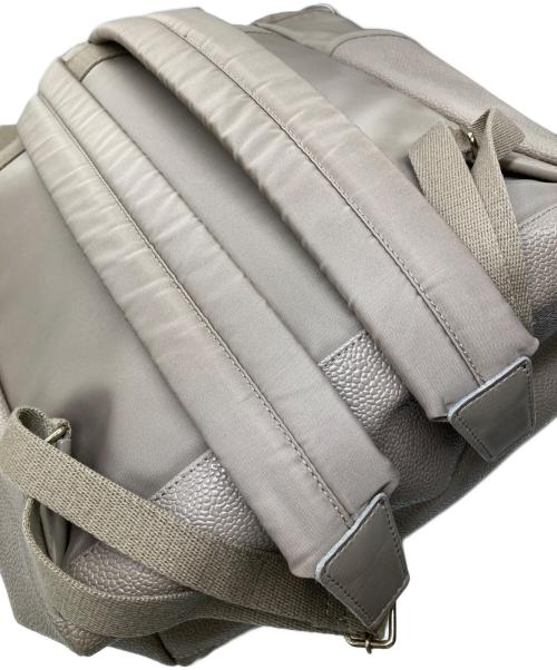 Breath TOPKAPI（ブレス トプカピ）Breath TOPKAPI (ブレス トプカピ) スコッチグレイン 8ポケット 2way リュック ベージュの古着・服飾アイテム