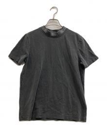 DIESEL（ディーゼル）の古着「モックネックTシャツ」｜グレー
