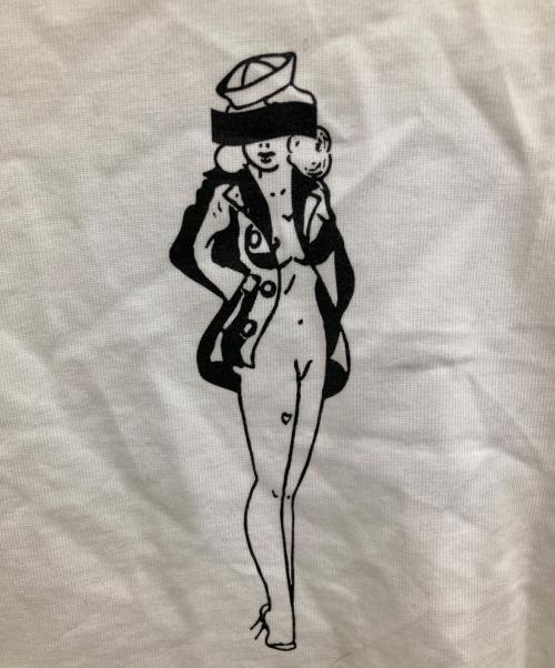 GOD SELECTION XXX（ゴッド セレクション トリプルエックス）GOD SELECTION XXX (ゴッド セレクション トリプルエックス) 長袖カットソー ホワイト サイズ:Mの古着・服飾アイテム