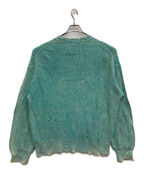 MAISON SPECIAL（メゾンスペシャル）MAISON SPECIAL (メゾンスペシャル) ダメージ加工ニット スカイブルー サイズ:1の古着・服飾アイテム