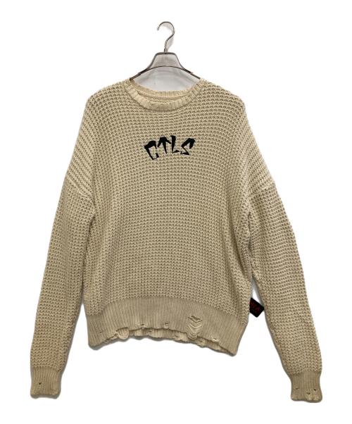 CVTVLIST（カタリスト）CVTVLIST (カタリスト) クラッシュ加工ニット アイボリー サイズ:1の古着・服飾アイテム