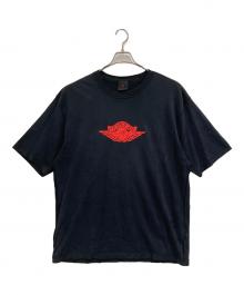 JORDAN（ジョーダン）の古着「ダメージ加工プリントTシャツ」｜ブラック