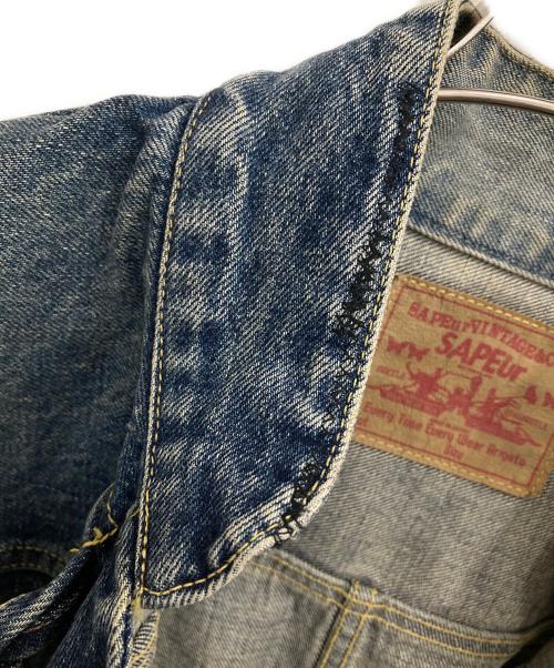 SAPEur（サプール）SAPEur (サプール) チャイナボタンデニムジャケット インディゴ サイズ:Mの古着・服飾アイテム