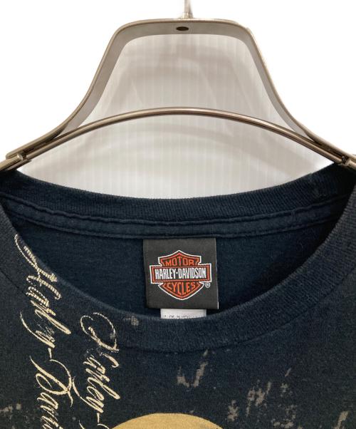 HARLEY-DAVIDSON（ハーレーダビッドソン）HARLEY-DAVIDSON (ハーレーダビッドソン) スカルプリントTシャツ ブラック サイズ:FREEの古着・服飾アイテム