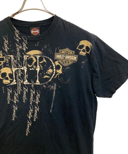 HARLEY-DAVIDSON（ハーレーダビッドソン）HARLEY-DAVIDSON (ハーレーダビッドソン) スカルプリントTシャツ ブラック サイズ:FREEの古着・服飾アイテム