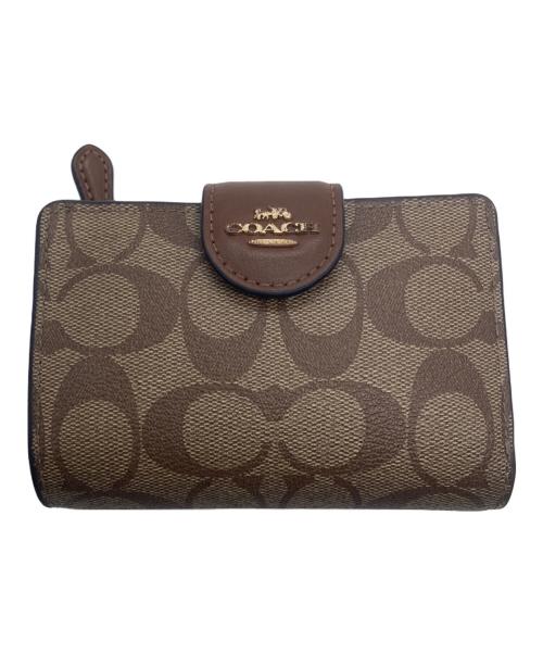 COACH（コーチ）COACH (コーチ) 2つ折り財布 ブラウンの古着・服飾アイテム