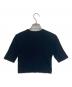 emmi (エミ) クロップド5分袖ニットトップス ブラック サイズ:SIZE ONE：4000円