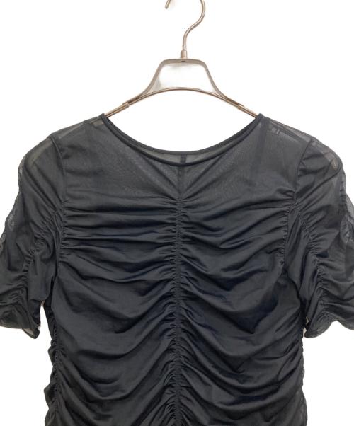 emmi（エミ）emmi (エミ) シアードレープワンピース ネイビー サイズ:1の古着・服飾アイテム