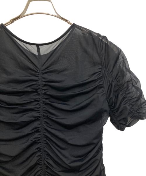 emmi（エミ）emmi (エミ) シアードレープワンピース ネイビー サイズ:1の古着・服飾アイテム