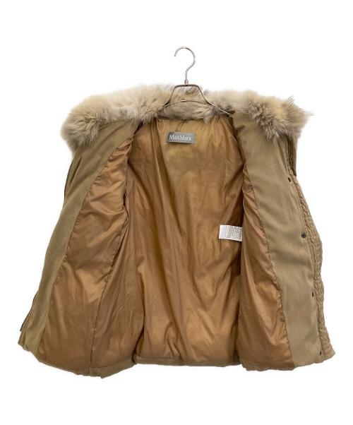 MaxMara（マックスマーラ）MaxMara (マックスマーラ) 中綿ジャケット ブラウン サイズ:40の古着・服飾アイテム