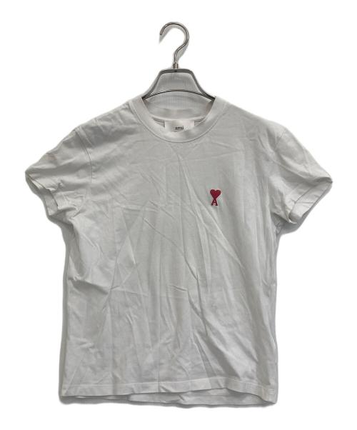 ami（アミ）ami (アミ) ロゴtシャツ ホワイト サイズ:XXSの古着・服飾アイテム