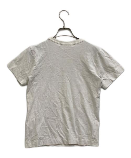 PLAY COMME des GARCONS（プレイコムデギャルソン）PLAY COMME des GARCONS (プレイコムデギャルソン) ブラックハートワッペンTシャツ ホワイト サイズ:Sの古着・服飾アイテム