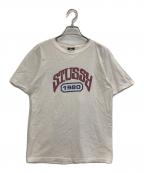 stussyステューシー）の古着「半袖Tシャツ」｜ベージュ