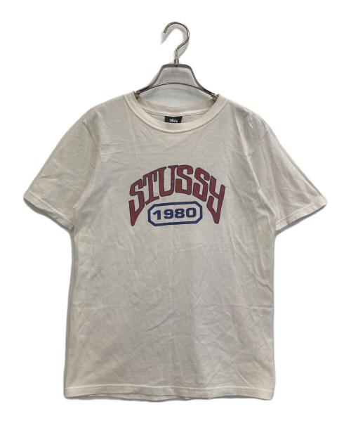 stussy（ステューシー）stussy (ステューシー) 半袖Tシャツ ベージュ サイズ:Sの古着・服飾アイテム
