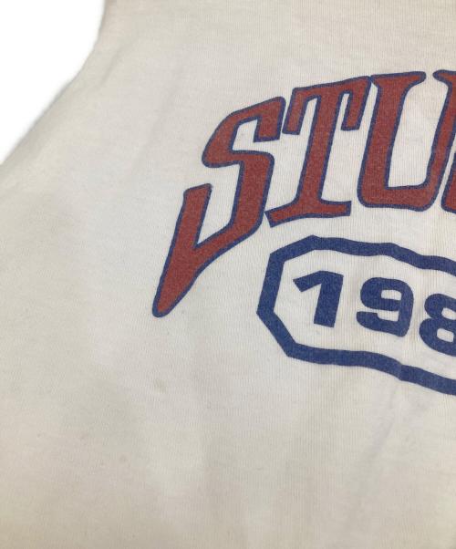 stussy（ステューシー）stussy (ステューシー) 半袖Tシャツ ベージュ サイズ:Sの古着・服飾アイテム