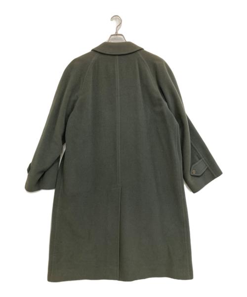 Burberry's（バーバリーズ）Burberry's (バーバリーズ) 比翼ウールカシミヤコート オリーブ サイズ:FREEの古着・服飾アイテム