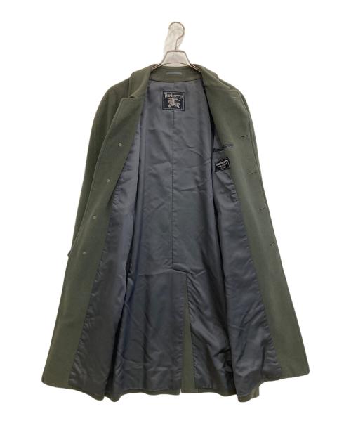 Burberry's（バーバリーズ）Burberry's (バーバリーズ) 比翼ウールカシミヤコート オリーブ サイズ:FREEの古着・服飾アイテム