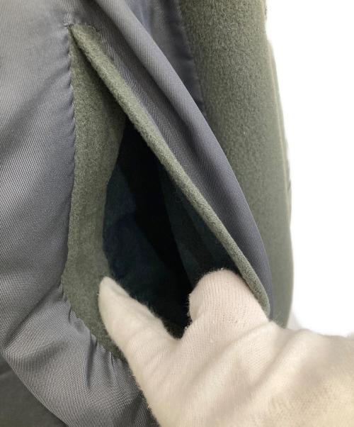 Burberry's（バーバリーズ）Burberry's (バーバリーズ) 比翼ウールカシミヤコート オリーブ サイズ:FREEの古着・服飾アイテム