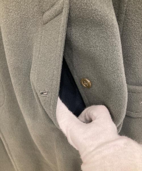 Burberry's（バーバリーズ）Burberry's (バーバリーズ) 比翼ウールカシミヤコート オリーブ サイズ:FREEの古着・服飾アイテム