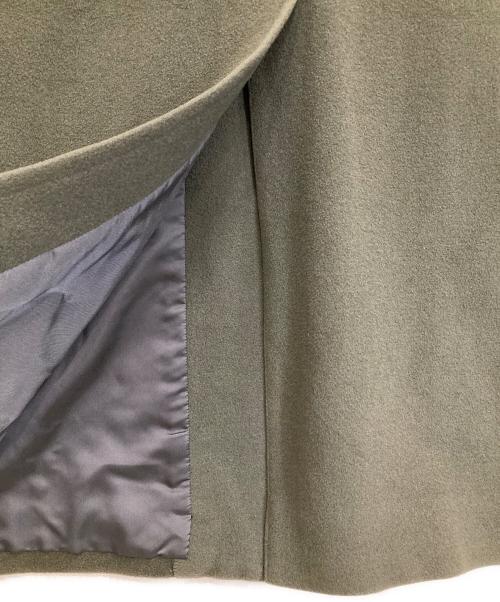 Burberry's（バーバリーズ）Burberry's (バーバリーズ) 比翼ウールカシミヤコート オリーブ サイズ:FREEの古着・服飾アイテム