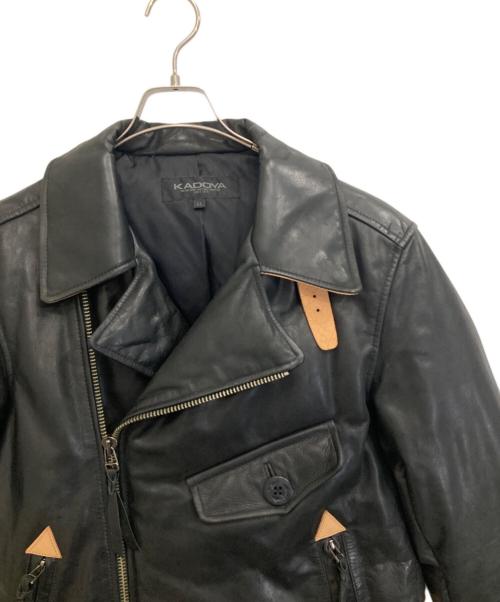 KADOYA（カドヤ）KADOYA (カドヤ) ダウンレザージャケット ブラック サイズ:LLの古着・服飾アイテム