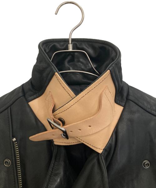 KADOYA（カドヤ）KADOYA (カドヤ) ダウンレザージャケット ブラック サイズ:LLの古着・服飾アイテム