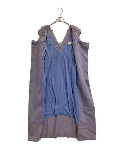 Lily Brown（リリーブラウン）Lily Brown (リリーブラウン) カラーデザインダブルブレストワンピース パープルの古着・服飾アイテム