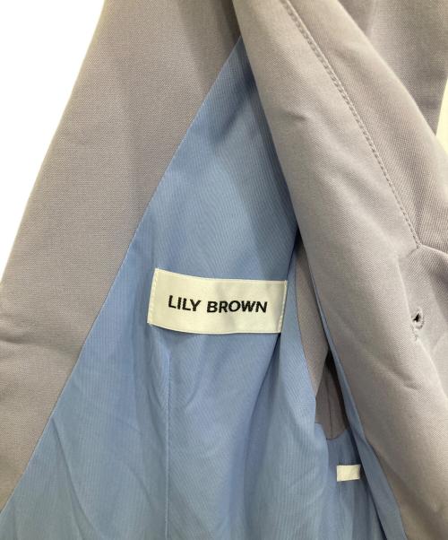 Lily Brown（リリーブラウン）Lily Brown (リリーブラウン) カラーデザインダブルブレストワンピース パープルの古着・服飾アイテム