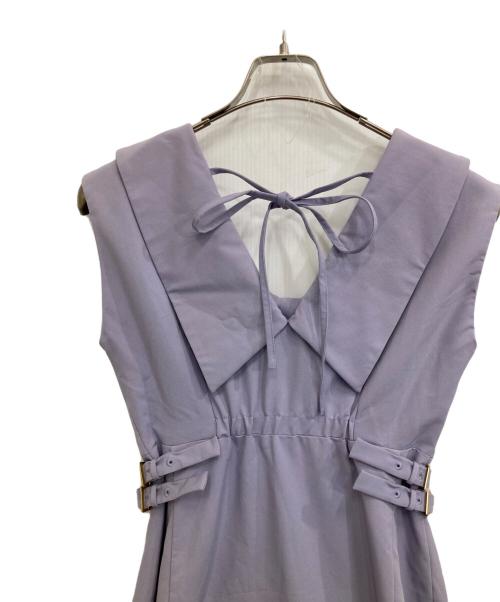Lily Brown（リリーブラウン）Lily Brown (リリーブラウン) カラーデザインダブルブレストワンピース パープルの古着・服飾アイテム