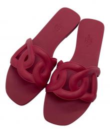 HERMES（エルメス）の古着「ALOHA CHAINE DANCRE FLAT SANDAL」｜レッド