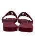 中古・古着 HERMES (エルメス) ALOHA CHAINE DANCRE FLAT SANDAL レッド サイズ:35：18000円