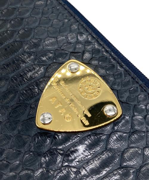 ATAO（アタオ）ATAO (アタオ) L字ファスナー財布ウォレット ネイビーの古着・服飾アイテム