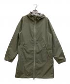 AIGLEエーグル）の古着「透湿防水ポケッタブル ロングフーデッドコート」｜オリーブ