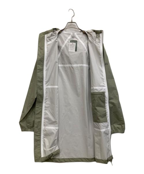 AIGLE（エーグル）AIGLE (エーグル) 透湿防水ポケッタブル ロングフーデッドコート オリーブ サイズ:M 未使用品の古着・服飾アイテム