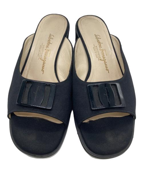 Salvatore Ferragamo（サルヴァトーレ フェラガモ）Salvatore Ferragamo (サルヴァトーレ フェラガモ) サンダル ブラック サイズ:7の古着・服飾アイテム