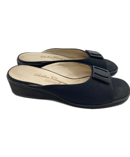 Salvatore Ferragamo（サルヴァトーレ フェラガモ）Salvatore Ferragamo (サルヴァトーレ フェラガモ) サンダル ブラック サイズ:7の古着・服飾アイテム