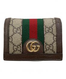GUCCI（グッチ）の古着「オフィディアコンパクトウォレット」｜ブラウン